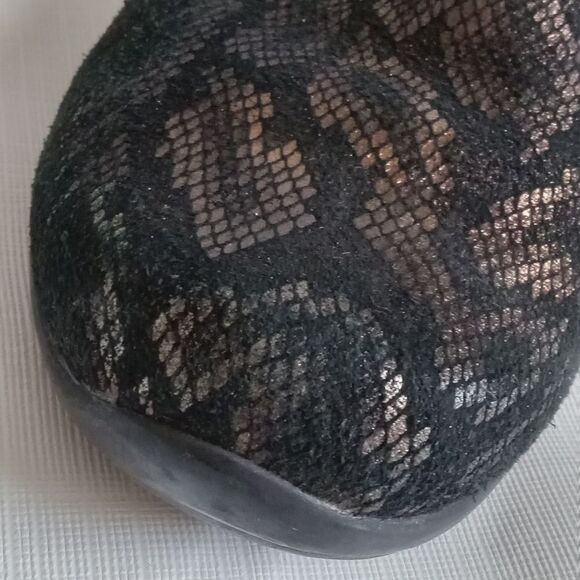 Dansko Olivia Bronze & Black Snakeskin Print Leather Slip On Loafers Women's 37 - Picture 7 of 12